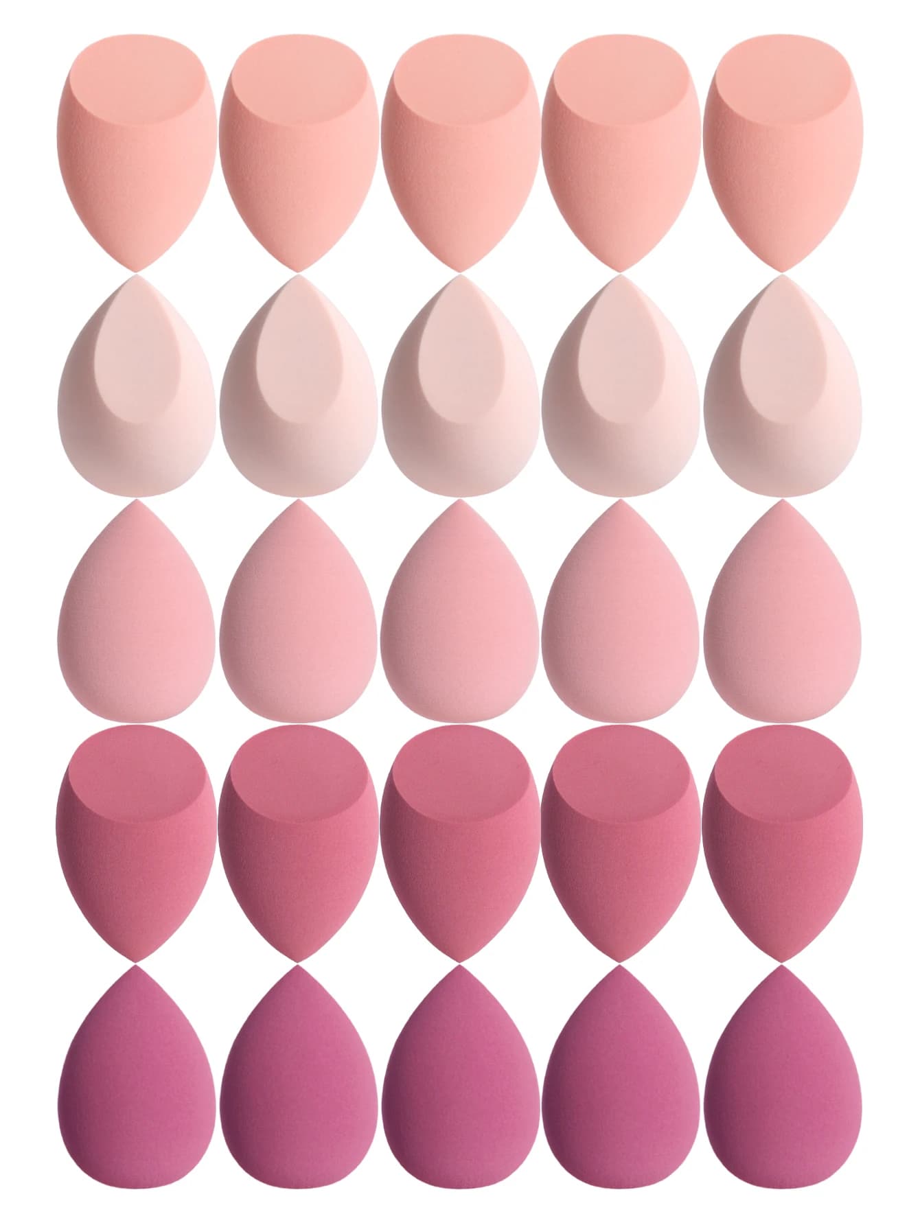 25 Beauty Eggs (Makeup Sponges), Foundation Makeup Mixed Beauty Sponges, Flawless Application for Liquid, Cream and Powder, Multi-Color Makeup