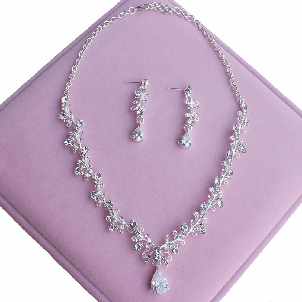 Bridal Jewelry Set Wedding Crowns for Brides Tiaras and Crowns Bride Crystal Rhinestone Necklace Tiara Wedding Hair Accessories