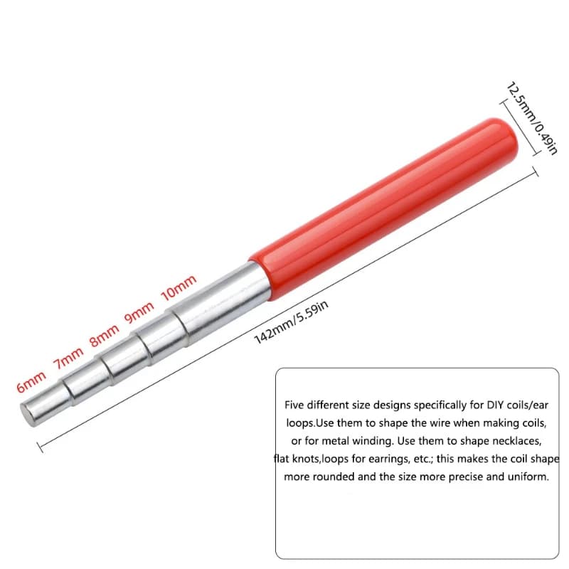 Metal Wire-Wound Rod Jewelry Winding Tool