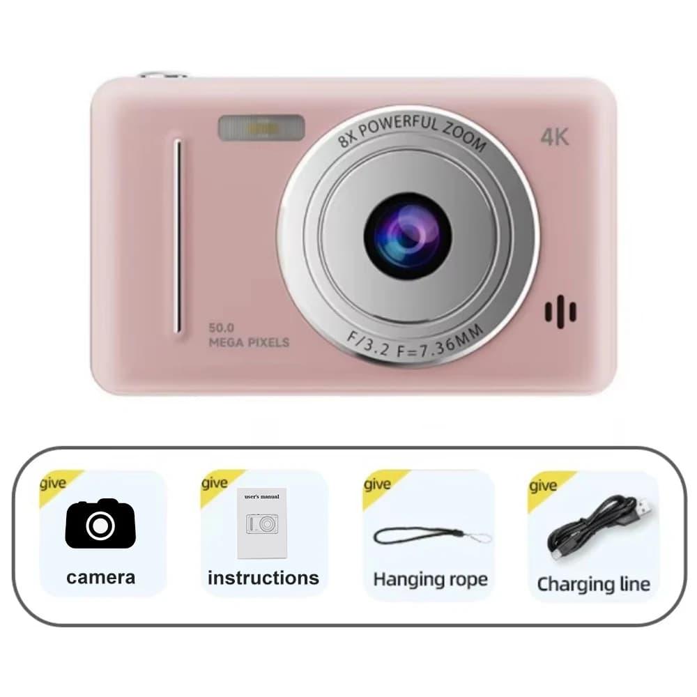 4K Digital Camera 50MP with Autofocus