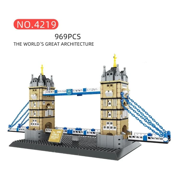 London Tower Bridge Brick Architecture Model Set
