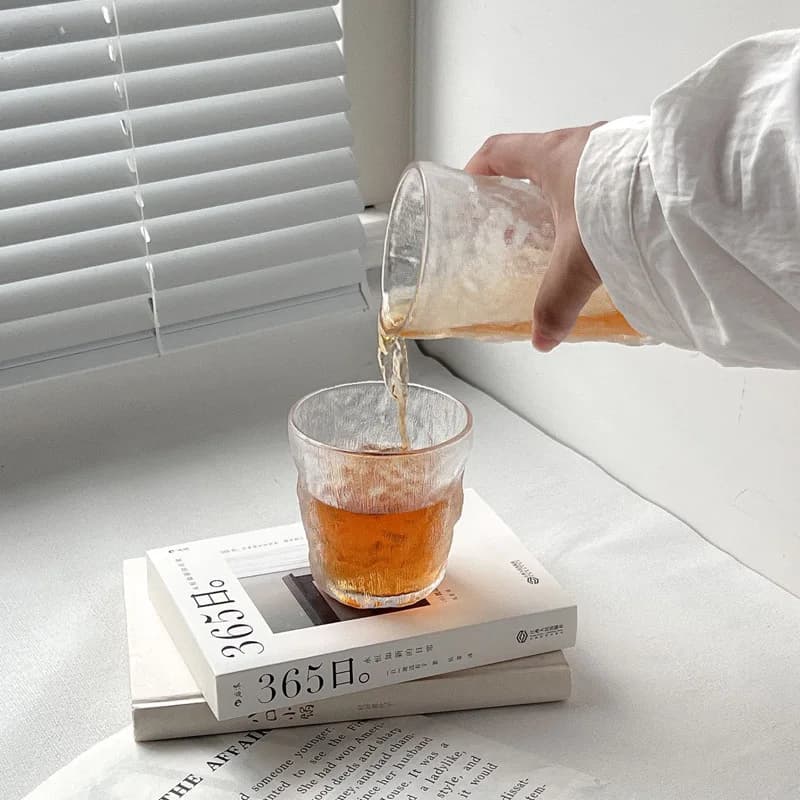 Glacier Pattern Drinking Glass