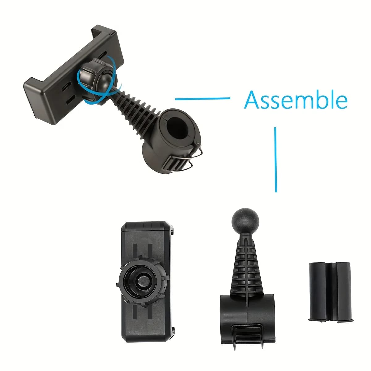 1 Universal Phone and Tripod Accessory, 360° Rotatable, Bicycle Motorcycle Phone Holder, Suitable for Smartphone Accessories