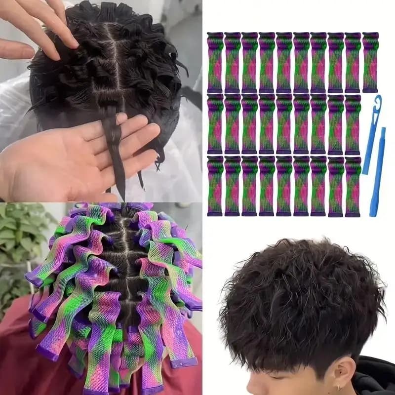 Heatless Water Wave Hair Curler Set