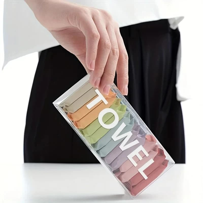 Compressed Washcloth Travel Towel Set