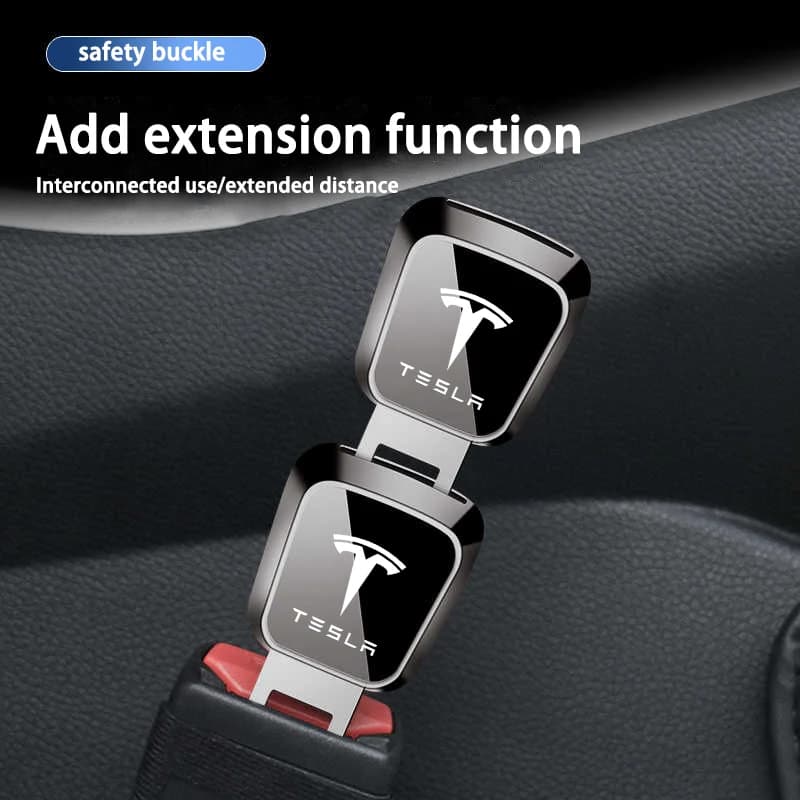 Car Safety Buckle Clip Seat Belt Extender Accessories For Tesla Model 3 Y S X Cybertruck Car Interior Accessories.