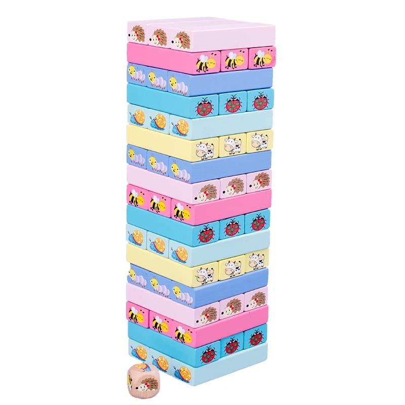 Wooden Stacking Blocks Strategy Game