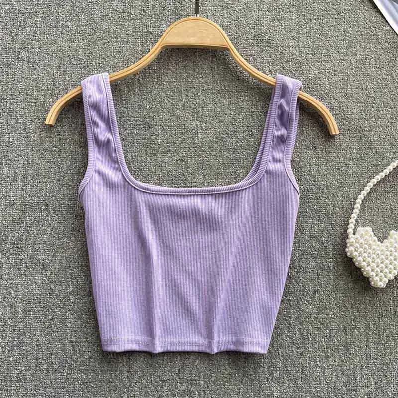 Women's Backless Y2K Crop Tank Top