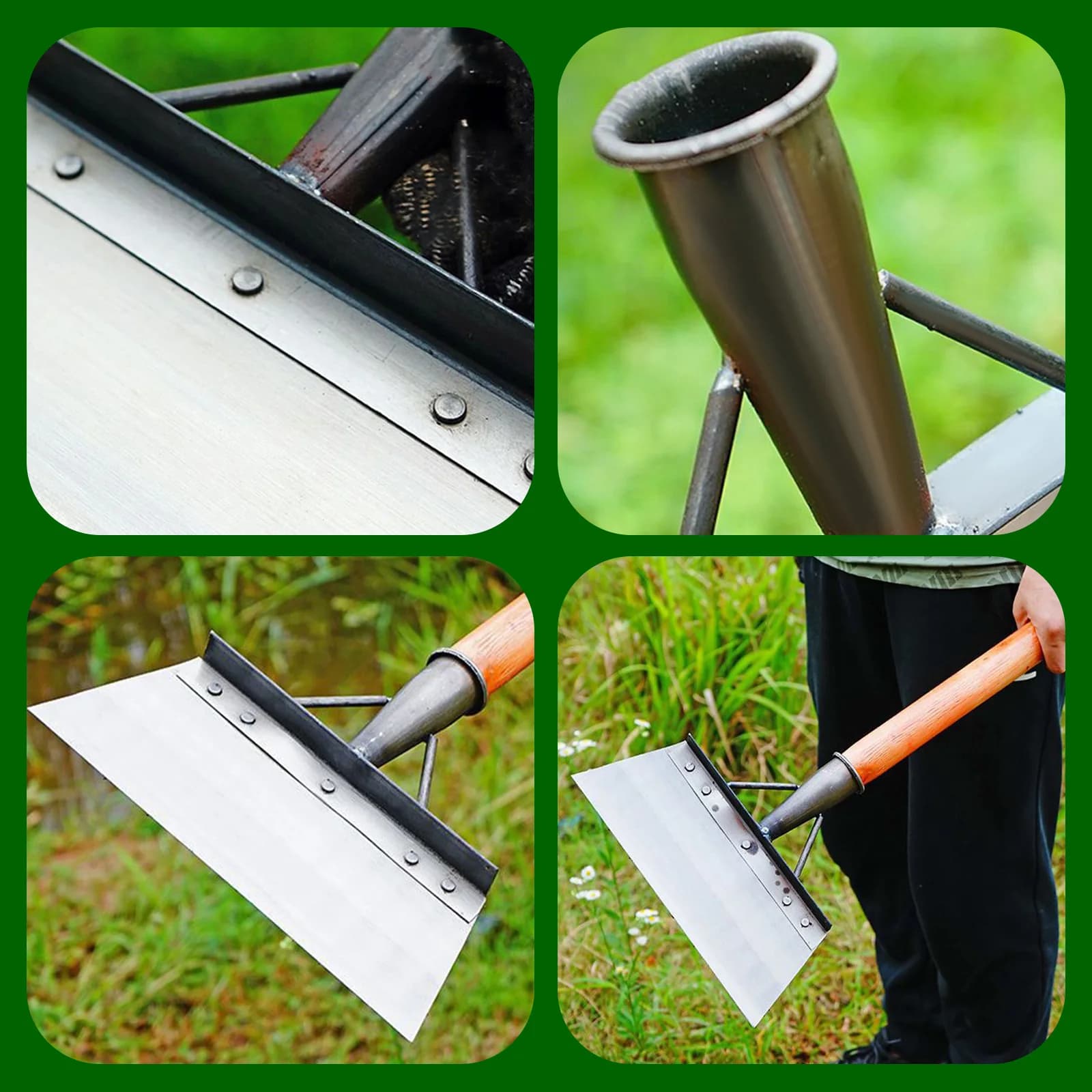 Heavy Duty Garden Shovel with Gloves