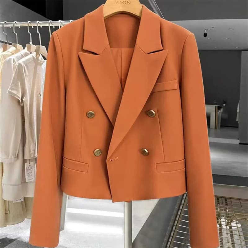 Women's Double-Breasted Tailored Blazer