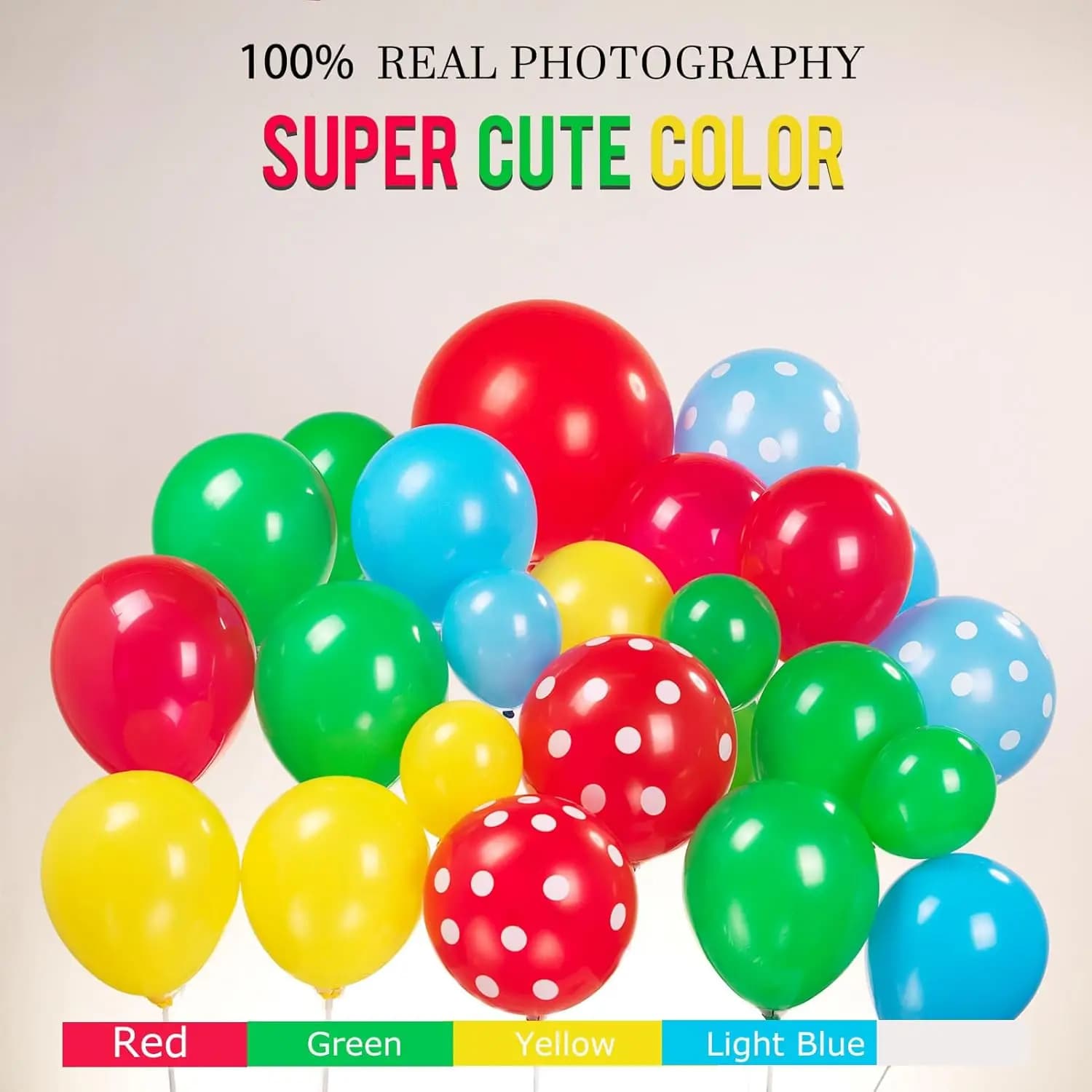 Cartoon Balloon Arch Kit with Decorative Shapes