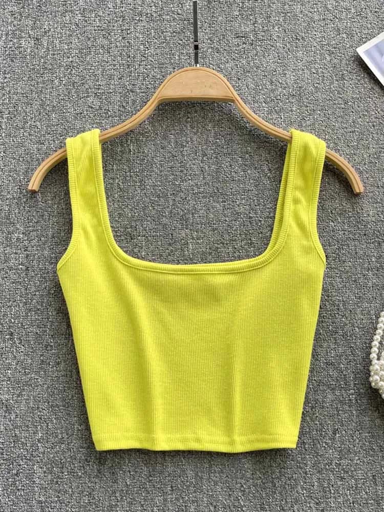 Women's Backless Y2K Crop Tank Top