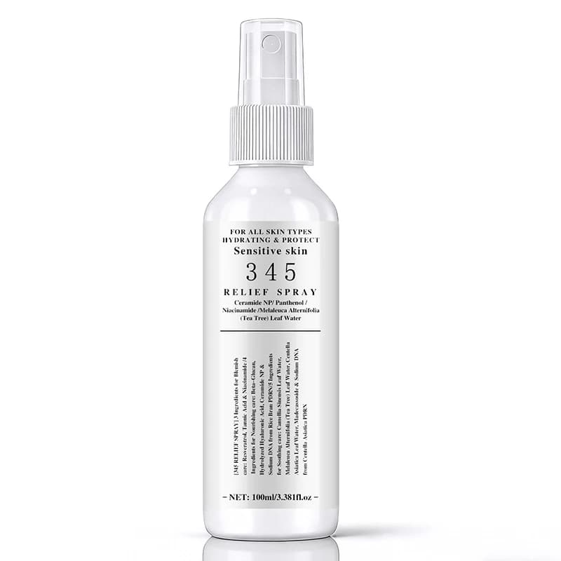 345 Skincare Set With Eye Cream Moisturizing Cream Relief Spray Hydrating Soothing Brightening For All Skin Types Sensitive Skin