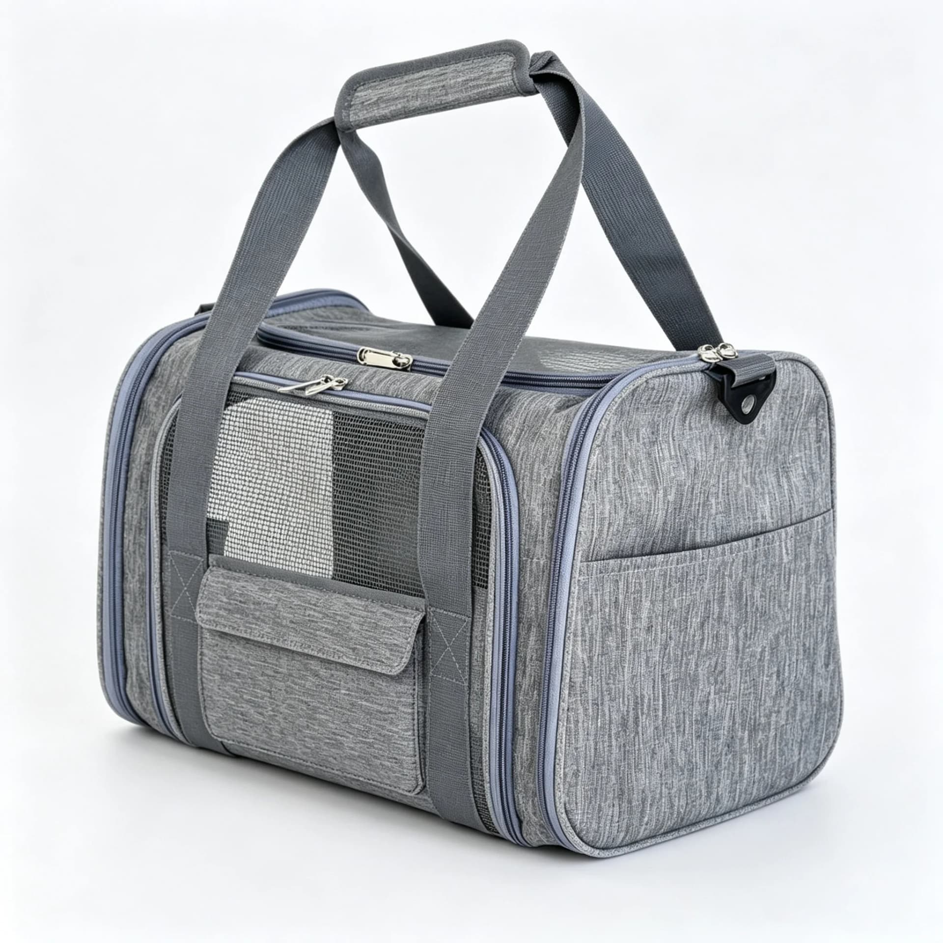 Soft-Sided Pet Carrier Bag for Medium Large Cats & Puppies, Portable Travel Dog Carrier Handbag