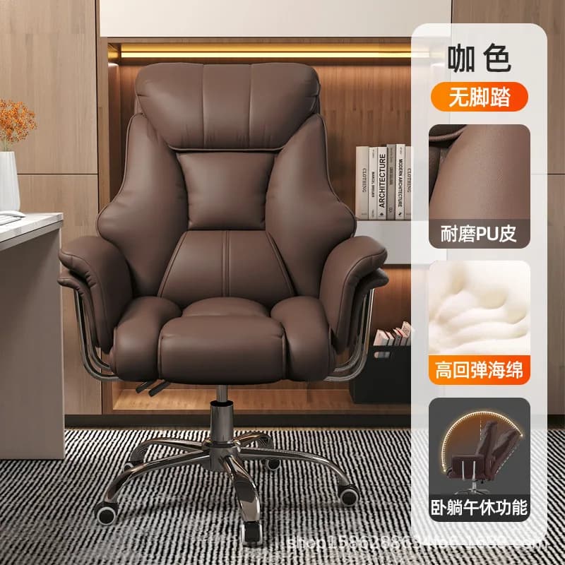 Office Chairs Gaming Chairs Office Chair Boss Chair, Home Office Computer Comfortable Sofa, Study Room Can Lie Down and Rotate