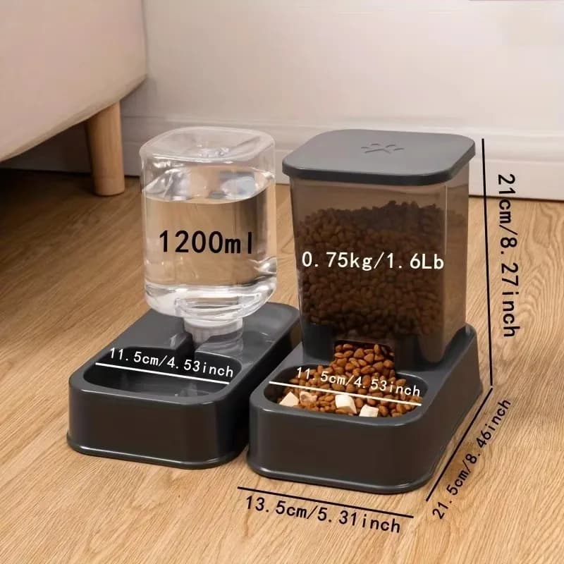 Automatic Portion-Control Pet Feeder with Water