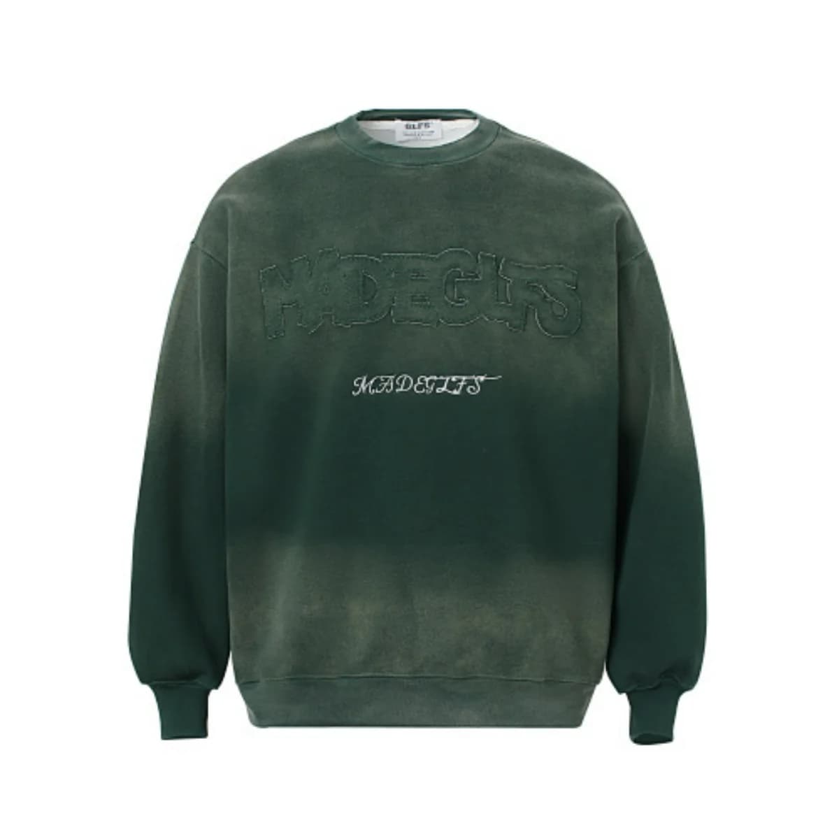 Men Clothing High street New Trend Heavy Industry Washed Embroidered Antique-style Sweatshirt for men and women