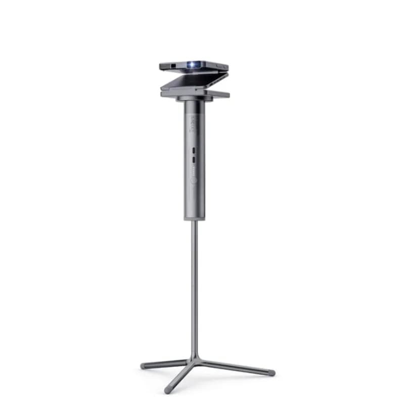 Mini ZIP Tri-Fold Truly Portable DLP Projector with PowerPlay Stand & Bag,Outdoor Mini Projector One-Click Screen Mirroring