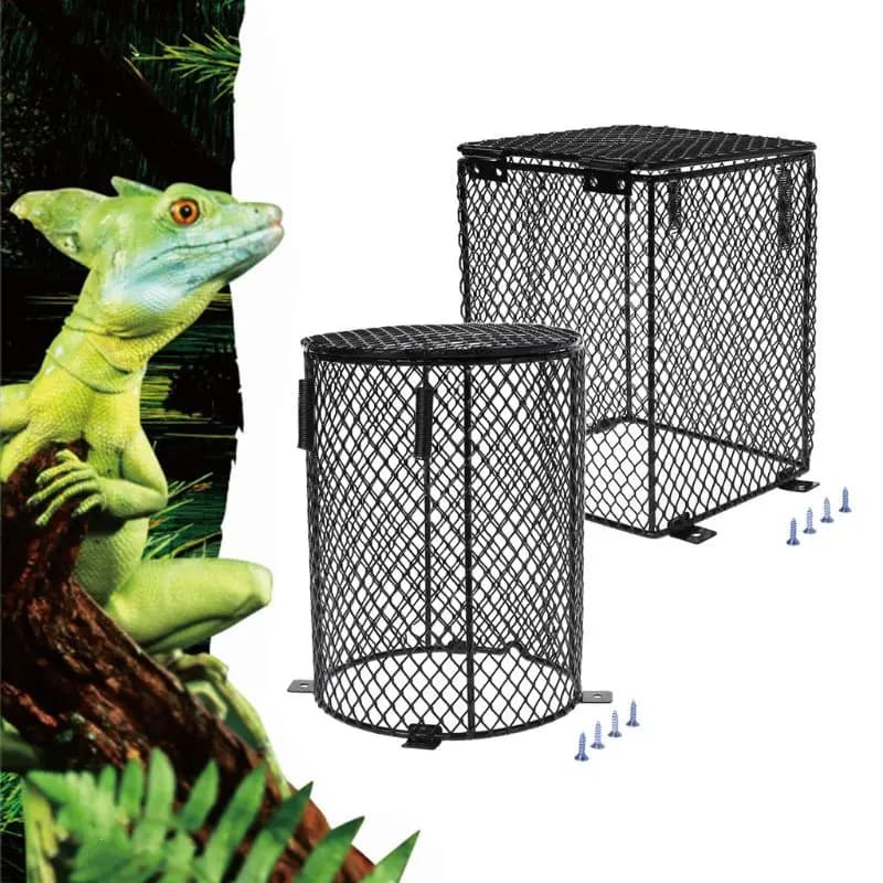 Reptile Heat Lamp Guard Mesh Cover