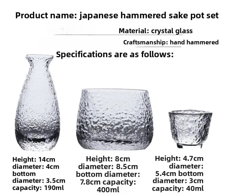 Japanese Sake Carafe and Glass Set