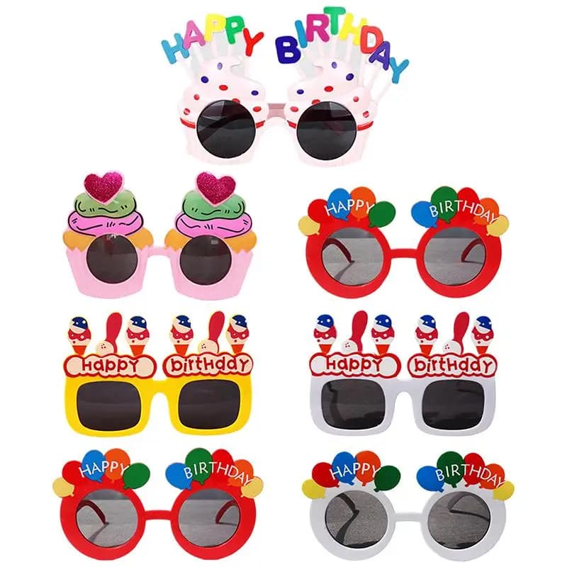 Birthday Party Novelty Glasses Photo Booth Props