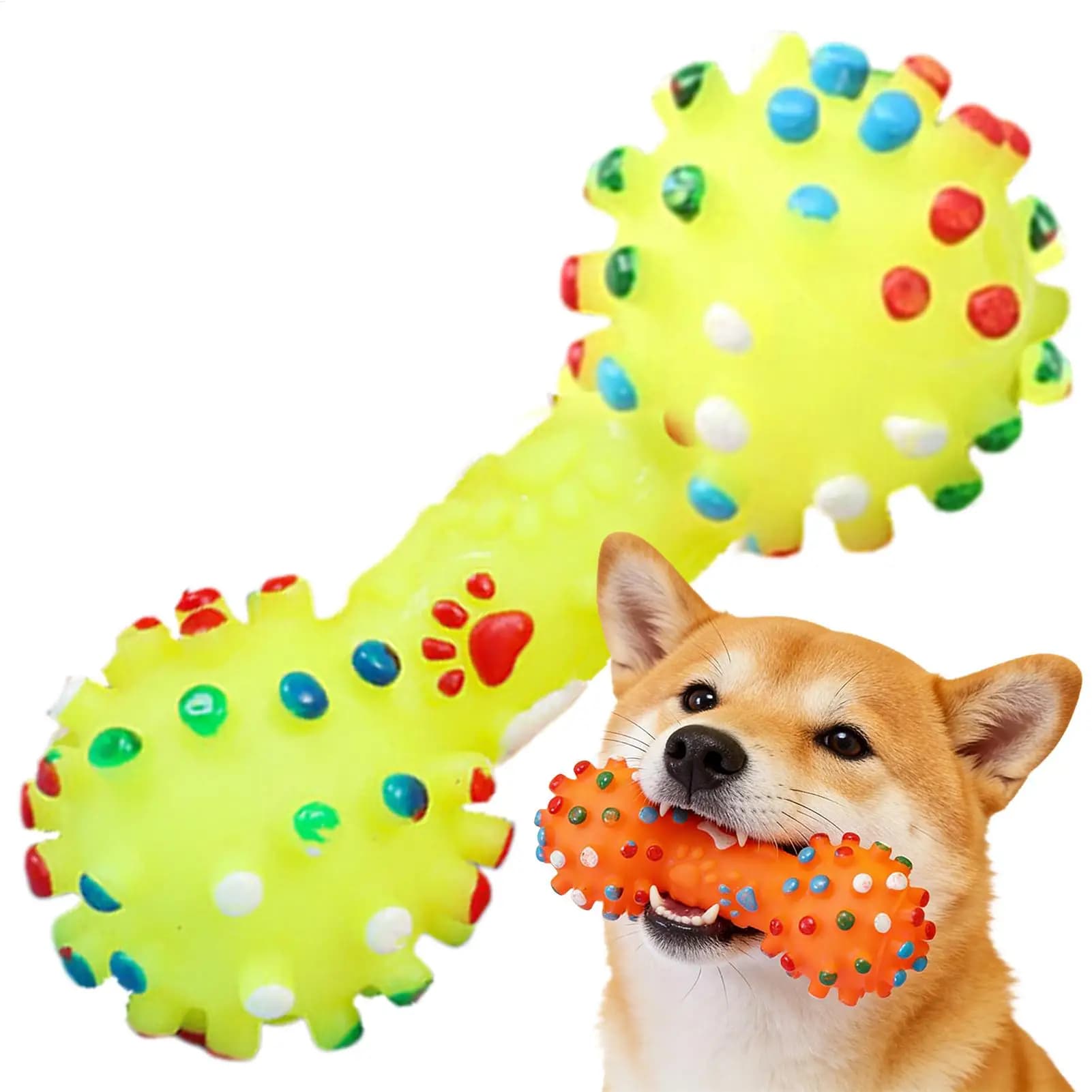 Small Dog Interactive Chew Toy with Whistle