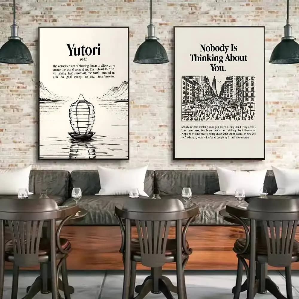 Home Decor Quotes Poster Waterproof Wall Sticker