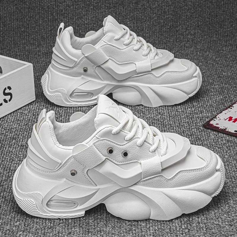 Shoes  Men High Quality Platform Sneaker Fashion High-top Leather Sports Men 2026 Thick-soled Casual Shoes Zapatillas Hombre