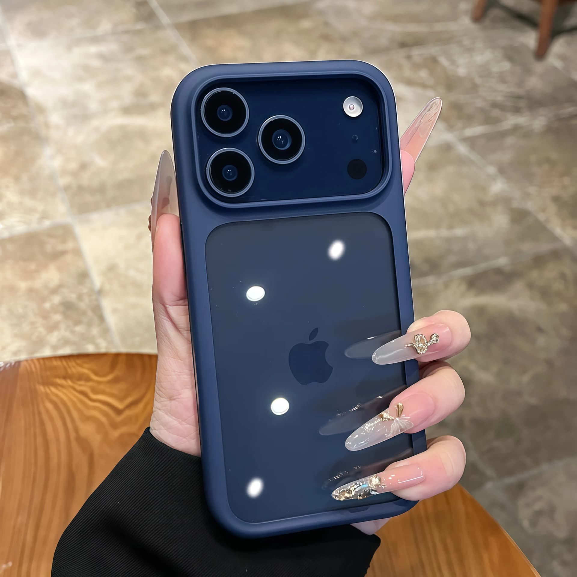 Advanced Silicone Soft Edge Transparent Hard Back Panel Case For iPhone 18 17 Pro 17 Pro Max PC Shockproof Phone Case Cover Gift