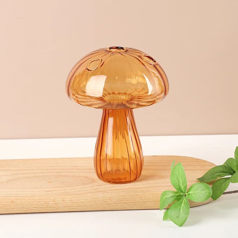 Mushroom Glass Vase