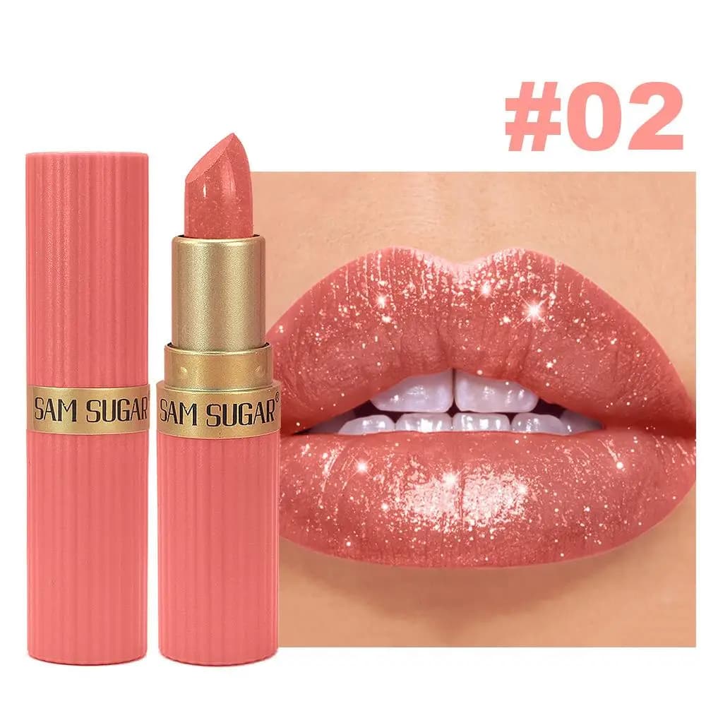 Glitter Lipstick in Nude Pink
