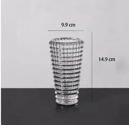 Crystal Glass Vase for Dried Flowers