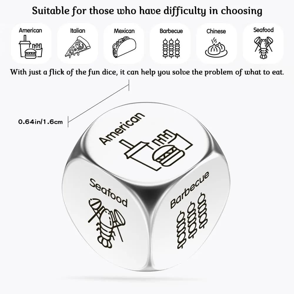 Stainless Steel Food Decision Dice