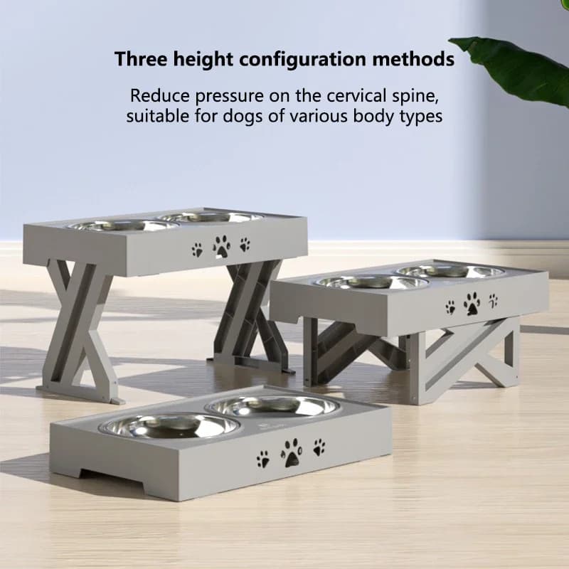 Adjustable Elevated Pet Dining Table