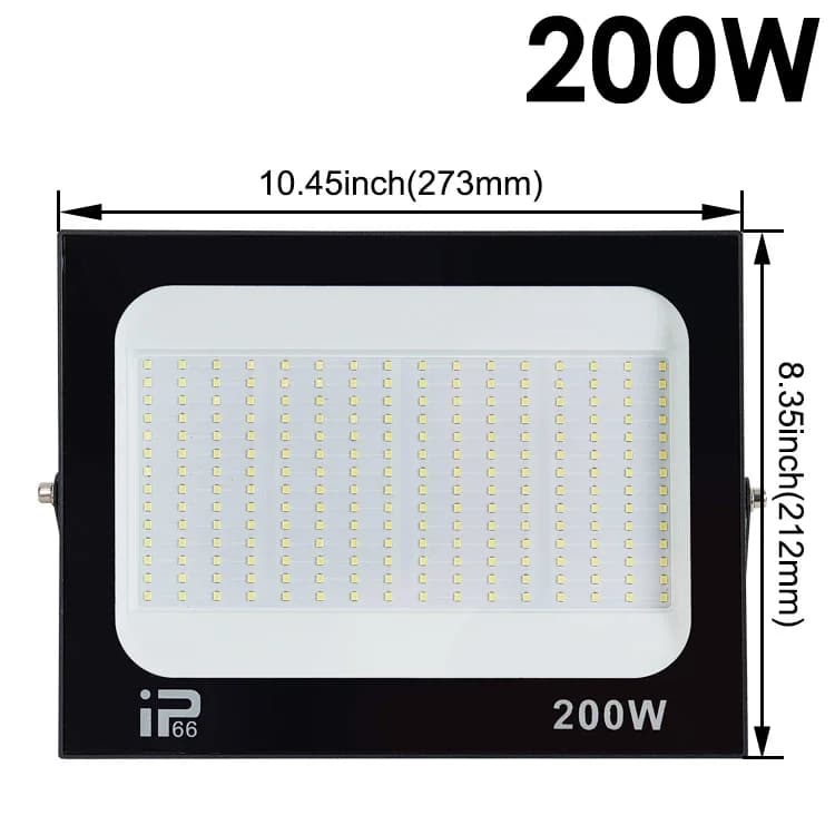 LED Flood Light Spotlight 100W 150W 200W Outdoor Lighting 6500K Waterproof Garage Gym Street Gate Wall Lamps Floodlights AC220V