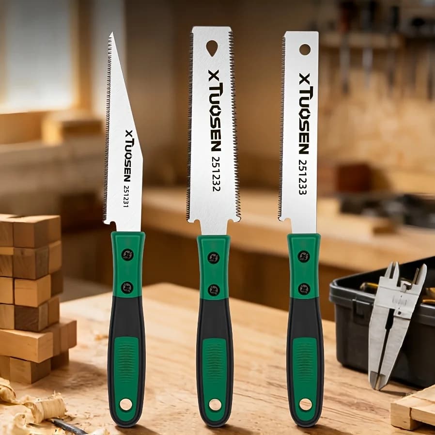 Hand Saw, Precision Jab Saw & Drywall Saw, Ergonomic Handle Hand Tools for Wood, Drywall, Plastic, DIY Cutting, Pruning