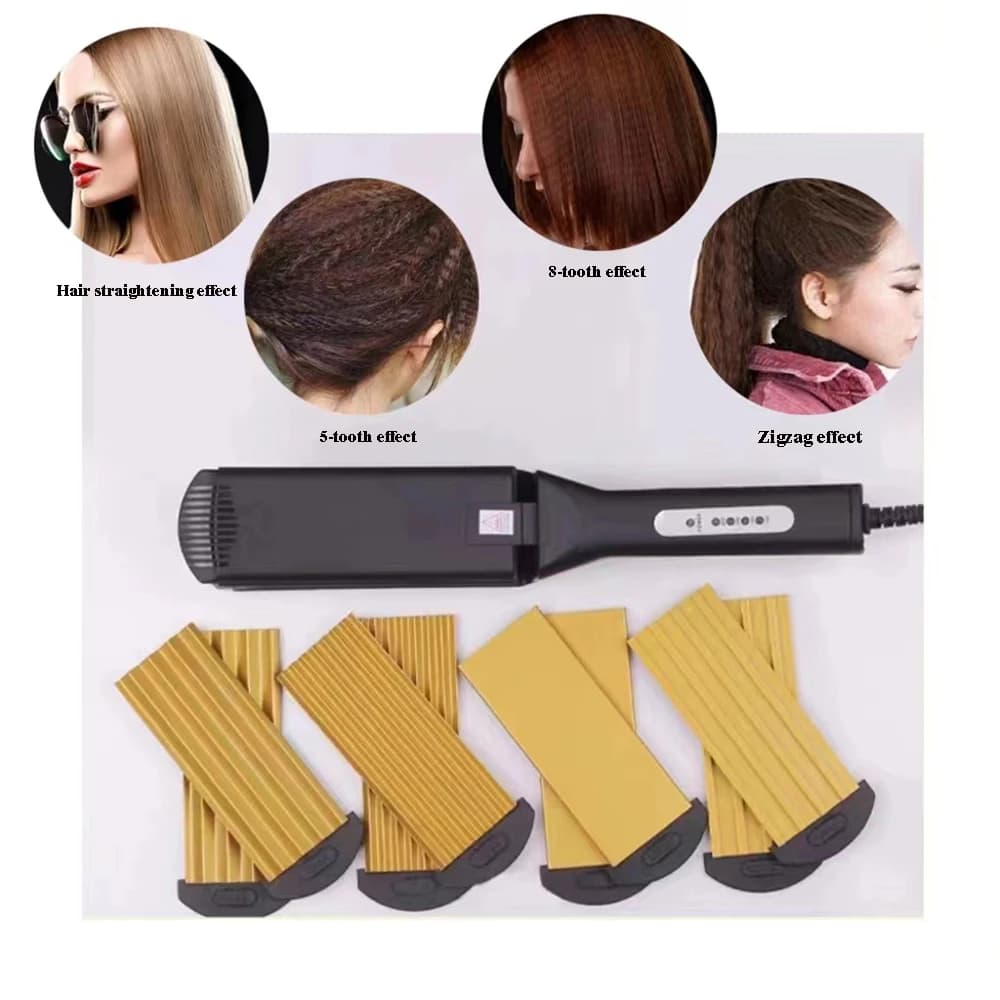 4-in-1 Ceramic Crimper and Flat Iron
