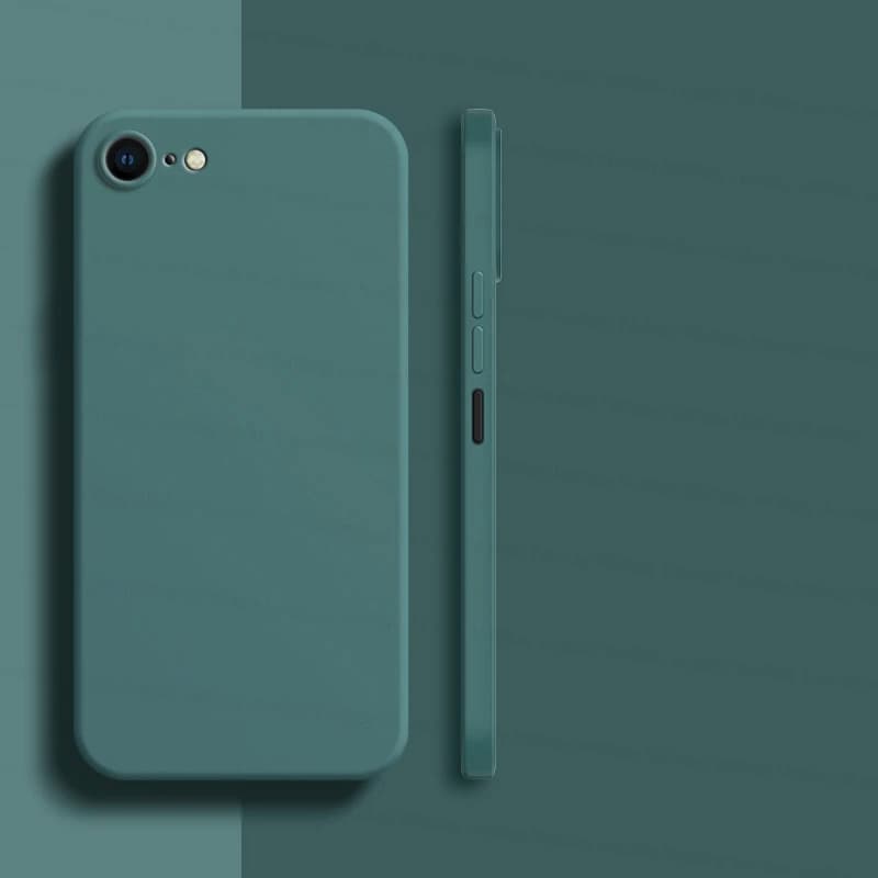For iPhone 8 Case For iPhone SE 2022 2020 7 8 Plus Cover Case Luxury Shockproof Soft TPU Liquid Silicone Phone Back Cover Case