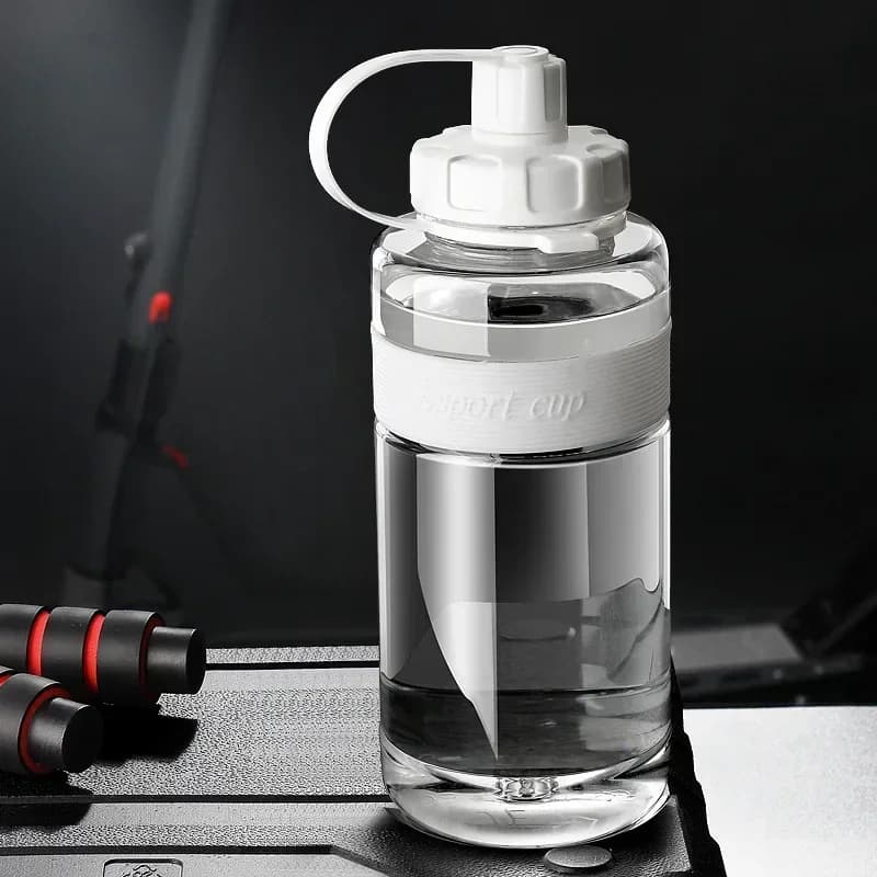 Large Water Bottle with Straw, 2 Liter