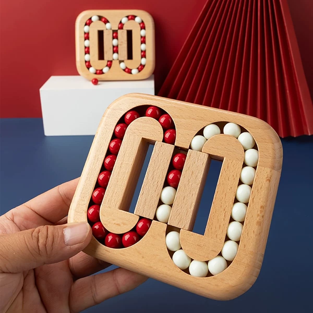 Wooden Maze Puzzle Game with Ball Ring