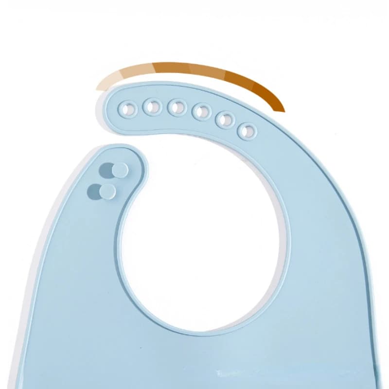 Baby Silicone Waterproof Bibs with Saliva Pocket