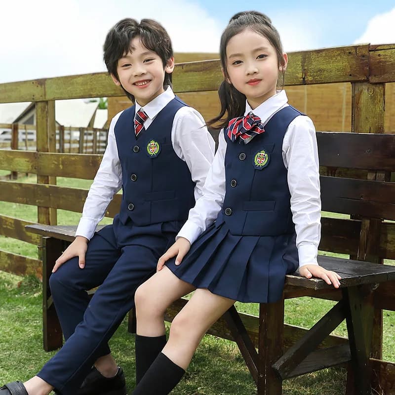 England Style School Uniform Spring Autumn Suit