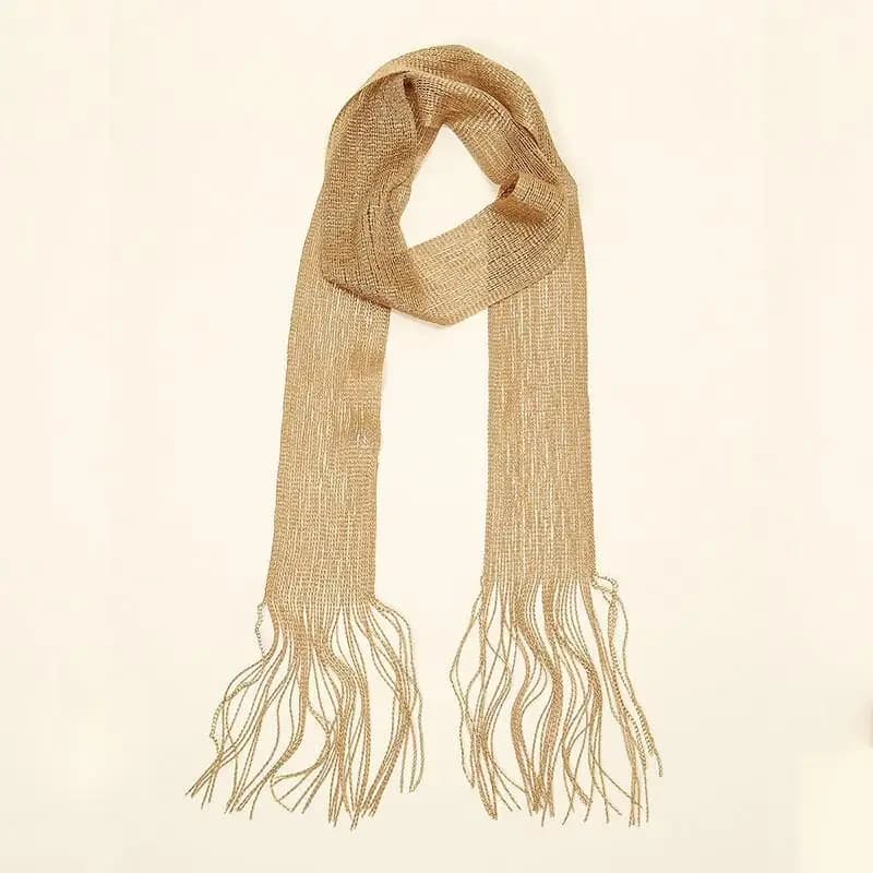 Striped Silk Scarf