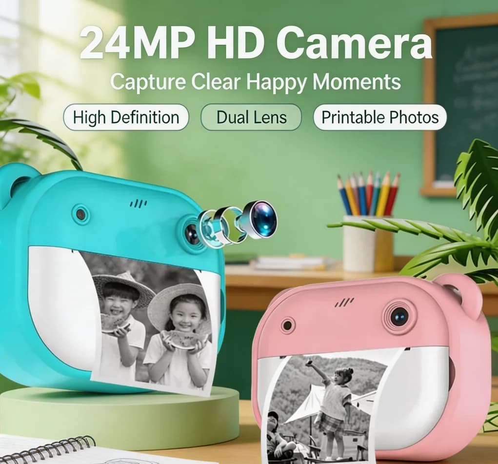 Kids Digital Camera with Instant Printing