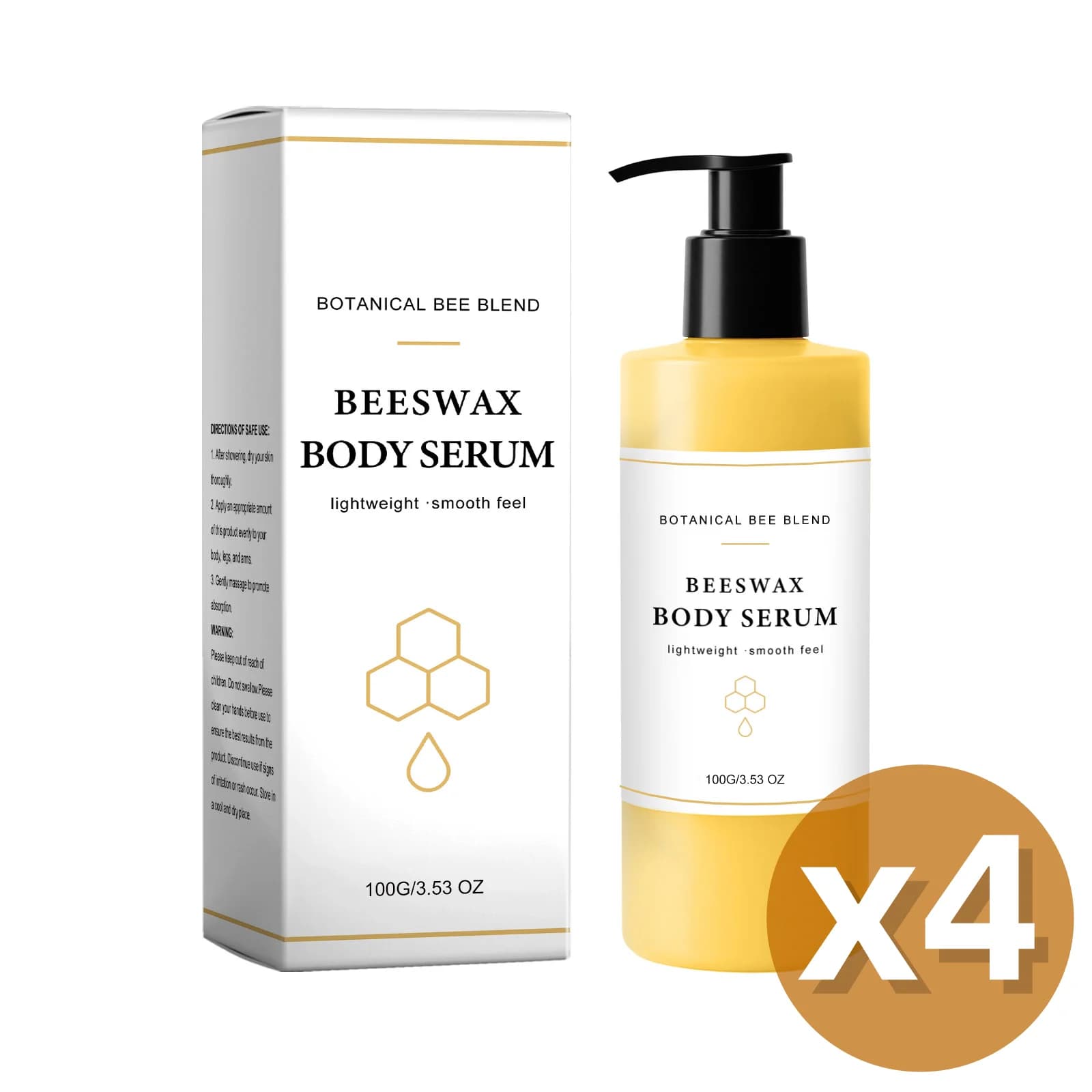 Beauty Bees Body Serum For Crepey Skin,Making Radiant-Looking Long Lasting Hydration Skin Waterless Glowing Body Oil Moisturizer