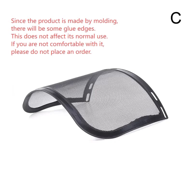 Garden Grass Trimmer Helmet Hat, Full Face Mesh Visor, Brush Cutter Yard Mowing Face Cover Guard