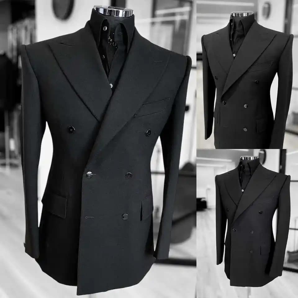 Formal Double-Breasted Tuxedo Jacket