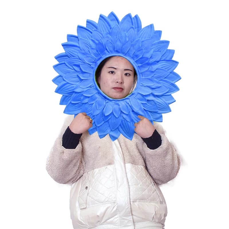 Sunflower Clown Mask Headgear Party Prop