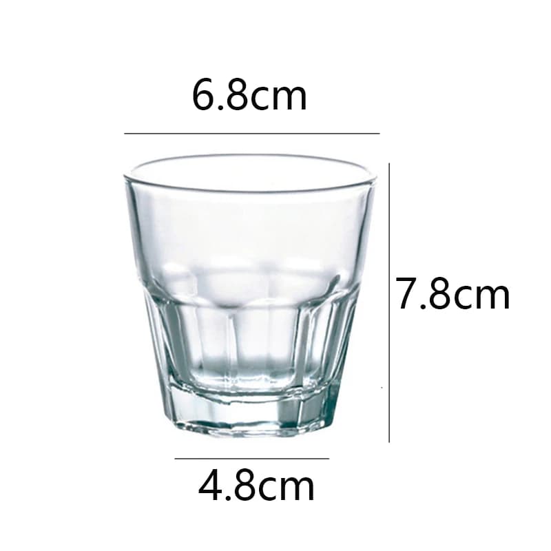 Glass Drinkware Cups Set
