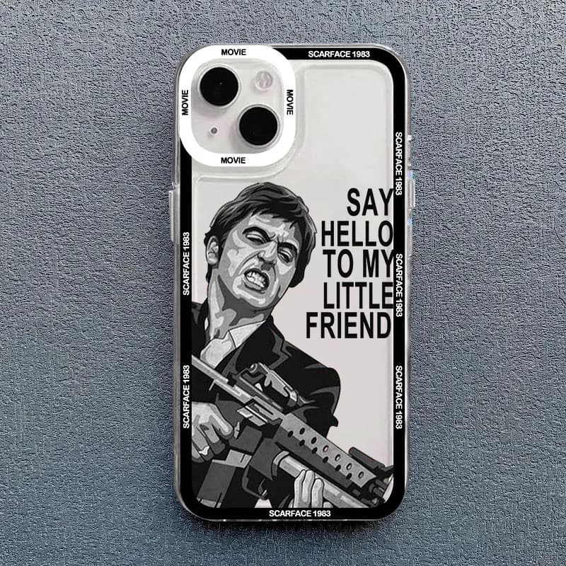 Scarface 1983 Film Al Pacino Movie Phone Case for IPhone 11 12 13 Mini 14 15 16 Pro XS MAX 8 7 Plus X XR Shockproof Cover Fundas
